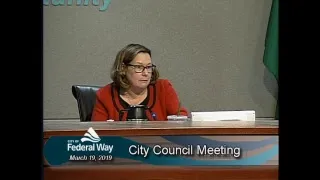 03/19/2019 Federal Way City Council - Regular Meeting