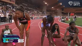 Full Race| Shericka Jackson Defeated Gabby Thomas In Epic 200m At Monaco Diamond League 2023