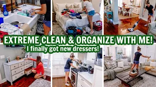 EXTREME CLEAN & ORGANIZE WITH ME | EXTREME CLEANING MOTIVATION | ORGANIZING DRESSER DRAWERS