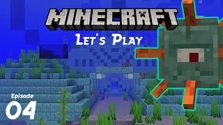 Minecraft Let's Play 1.14 | Episode 4: Ocean Monument Discovery!