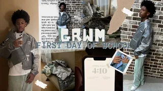 GRWM: FIRST DAY OF SCHOOL 2023  | vlog, pack book bag, random clips, flicking up, etc!