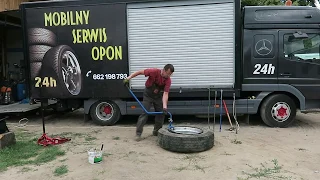 Mobilny serwis opon ciężarowych - DEMONTAŻ opony | Ken-Tool Blue Cobra