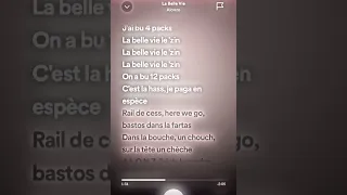 Alonzo - La Belle Vie ( Speed Up + Parole )