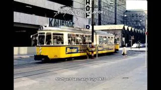 Stuttgart Germany Trams June 1972 Part 1