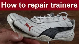 How to repair trainers