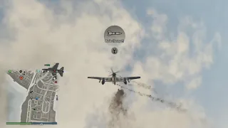 Destroying Jet griefers with P-45 Nokota