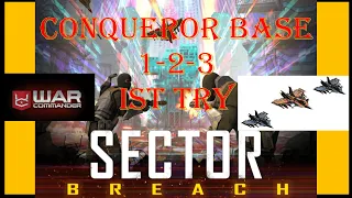 War Commander- SECTOR BREACH / CONQUEROR 1-2-3/  WARLORD MARVERICK/ IST TRY / ONLY AIR