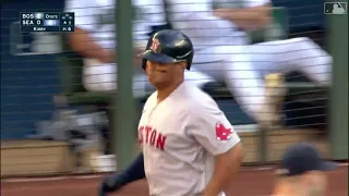 Rafael Devers clobbered a two-run home run in the 1st against the Mariners