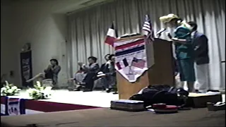 1990 8th Grade Graduation French American TV