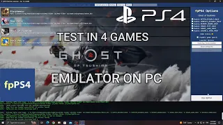 PS4 Emulator | FPPS4 Test In 4 Games | Ryzen 3 3200G | Vega 8 | 16GB Ram