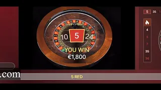 20€ to 2400€ at V.I.P.  AUTO ROULETTE, EVOLUTION GAMING,