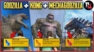 PUBG Mobile GODZILLA + KONG + MECHAGODZILLA Powers || Pubg Mobile Godizlla Vs Kong Mode