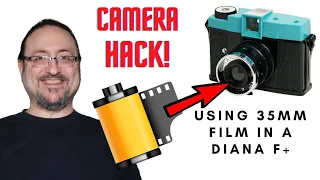 How To Use 35mm Film In A 120 Camera : Diana F+ Camera Hack