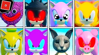 How to get ALL 15 NEW BADGES in FIND THE SONIC MORPHS - Roblox