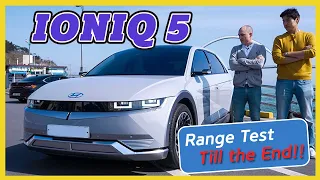 We drove the Hyundai IONIQ 5 until the END! – The Ultimate EV Car Range Test with the IONIQ 5!