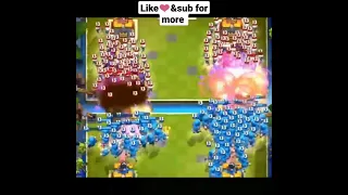 100 Witches VS 100 Wizards BATTLE #shorts #clashroyale