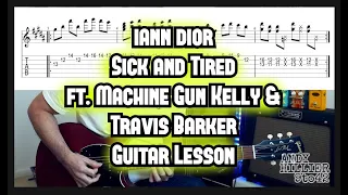 Iann Dior - Sick and Tired Guitar Lesson Tutorial