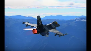 War Thunder | F16C mountain fights!