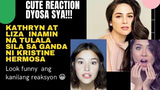 Ang reaksyon ni Kathryn Bernardo at Liza Soberano nang Makita si Kristine Hermosa