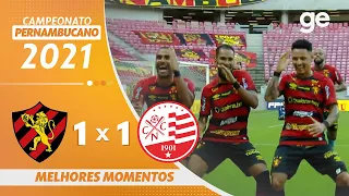 SPORT 1 X 1 NÁUTICO | MELHORES MOMENTOS | IDA FINAL PERNAMBUCANO 2021 | ge.globo