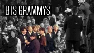 BTS REACTIONS AT GRAMMYS 2019 | Jungkook crying & boys dancing | VLOG/FANCAM