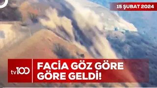 Erzincan'daki Heyelandan Saatler Önce Çatlaklar Tespit Edilmiş | TV100 Ana Haber