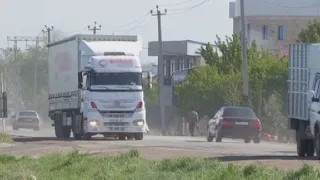 Перегруз: водителей большегрузов оштрафовали в Шымкенте