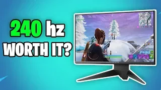 Watch This Video BEFORE Buying a 240Hz Monitor! - Slow motion Comparison 144Hz vs 60Hz Fortnite