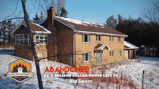 Large ABANDONED 2.5 Million Dollar house with so much stuff left behind. Explore #93