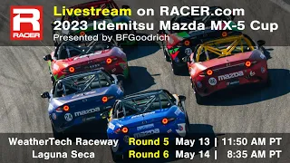 Mazda MX-5 Cup 2023 | Round 6 - WeatherTech Raceway Laguna Seca | Livestream