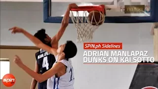 SPIN.ph Sidelines: Adrian Manlapaz dunks on Kai Sotto