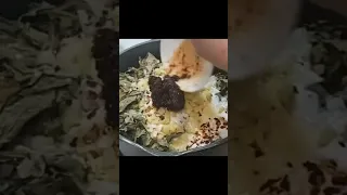 Taro leaves with coconut milk #shortvideo