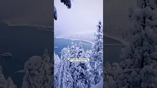 Lake Tahoe turns into a Winter Wonderland ⛄️