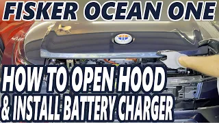 Fisker Ocean One - Open Hood & Install Battery Charger