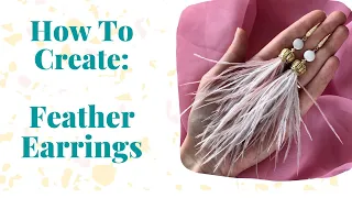 Feather Earrings | Easy DIY | Jewelry Tutorial | Multicolored Tassels | Gift Idea