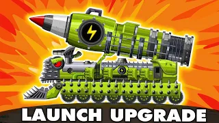 TRAIN MISSICLE UPGRADE Has Rocket to Take Down Opponents as Fast as Lightning | Cartoons About Tanks