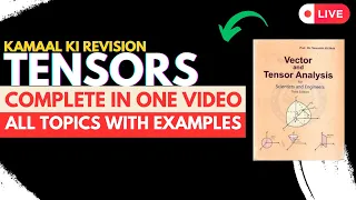 TENSORS IN ONE SHOT | Vector and Tensor Analysis by Dr Nawazish Ali | CHAPTER 8