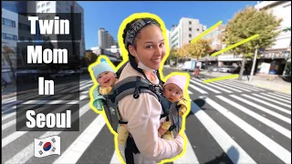 A Day In My Life as a Twin Mom in South Korea/ Just me and the Twins all Day