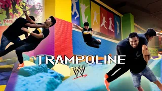 Mini WWE Championship at Trampoline 🥊 😎|  Semma adi Vaangunom🤣🤣