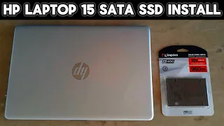 How to Open HP Laptop 15 (Upgrade SATA HDD to SSD) [Tutorial]