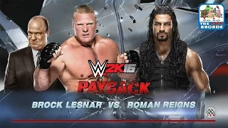 WWE 2K16 - Brock Lesnar takes Roman Reigns to Suplex City (Xbox One Gameplay)