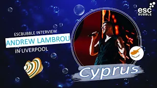 Andrew Lambrou - Break A Broken Heart / Cyprus Eurovision 2023 / Interview in Liverpool