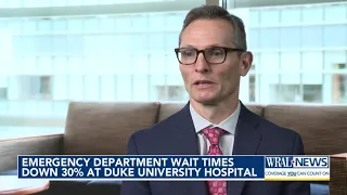 Wait times down 30% at Duke University Hospital ER