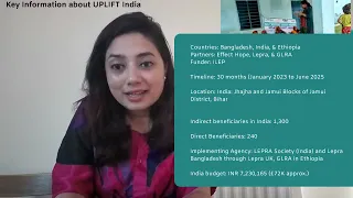 India Programme Update -  UPLIFT May 2024