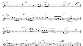 Work Song - Cannonball Adderley, solo transcription (Eb)