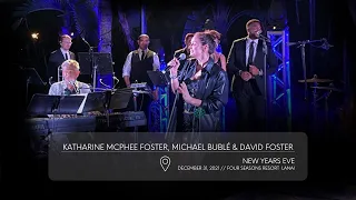 Katharine McPhee Foster, David Foster & Michael Bublé - Singing in the rain & Redneck Woman at Lanai