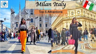 Top 5 Attractions in Milan | Italy Travel Guide | Things to See in Milan | Weekend in Milan | Hindi