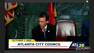 #Atlanta City Council Meeting: October 3, 2022 #atlpol