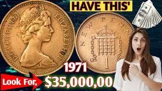 The 1971 Elizabeth II New Penny: A Coin of Transition and Value