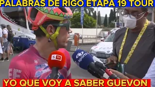 ENTREVISTA RIGOBERTO URAN 🟡 ETAPA 19 TOUR DE FRANCIA 2022